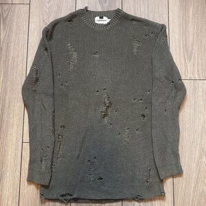 Topman Distressed Knit Sweater